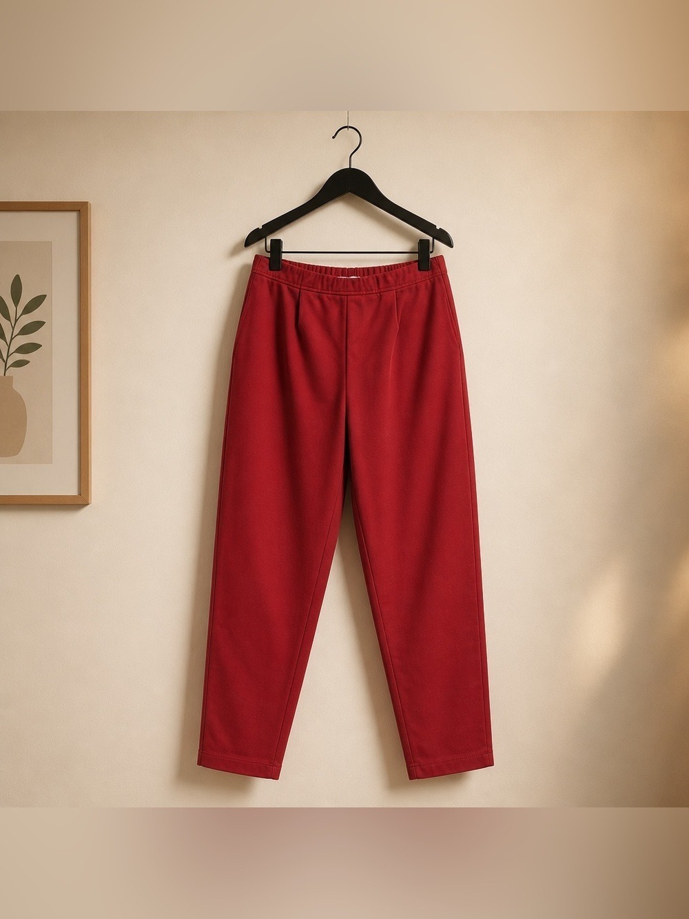 Josephine Chaus Rust Red Elastic Waist Slacks Pants Size M - Picture 2 of 4